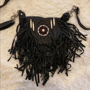 Authentic leather crossbody purse.